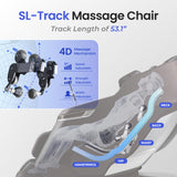 Osaki 2026 4D Ion l Full Body Massage Chair l 4D Massage Mechanism l Voice Control l 24 Auto Massages l SL-Track l Zero Gravity l Space Saving l Touchscreen Controller l Bluetooth Speaker (Black)