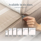 Beddy's Tan All-in-One Zipper Bedding Set - Minky Lined - King