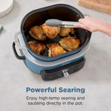 Ninja MC2001 PossibleCooker PRO Plus, 8.5-QT Multicooker, 9 Functions, Slow Cook, Sear, Sauté, Proof, Pasta/Rice, Replace 16 Kitchen Tools, Oven-Safe Ceramic Pot, 1400-Watt, Blue (2026 Release)