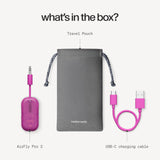 Twelve South AirFly Pro 2, Bluetooth Adapter, Pair 2 AirPods, Fuchsia Ice