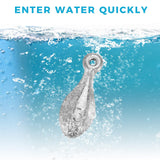 60 Pcs Fishing Weights Saltwater Kit 3oz 2oz 1oz Bank Sinker Saltwater Fishing Gear Fishing Weights Ceenna