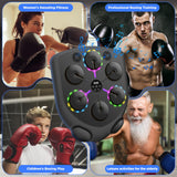 Smart Music Boxing Machine for Adults and Kids, Bluetooth Boxing Equipment with Boxing Gloves, Wall Mounted Electronic Punching Machine