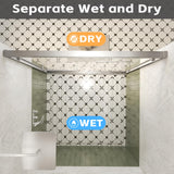 Shower Doors Glass Sliding,Semi-Frameless,1/4" Inch Sgcc Tempered Glass,Stainless Steel Pull Handle,Tempered Glass,Easy to Clean,Matte Black (Brushed Nickel, 60" W x 72" H)