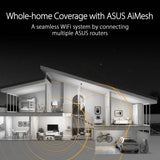 ASUS Tuf Gaming Ax3000 V2 Wireless Router Gigabit Ethernet, W128823798 (Router Gigabit Ethernet Dual-Band (2.4 Ghz / 5 Ghz) Black, Orange)
