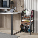 Homsorout Rolling File Cart with Wheels - Utility Storage Cart with Drawers for Office, Home, Classroom Organization, Rolling Cart