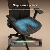 Desktronic Ergonomic Office Chair — Adjustable Desk Chair with Lumbar Support, Headrest, Armrests, Breathable Mesh Back, Height Adjustment, Comfortable Home Office Chair for Long Hours