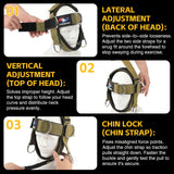 Fitness Neck Head Harness Trainer, Adjustable Chin Strap and Head Harness Strength with 30 Lb Resistance Bands, Neoprene Neck Exerciser for Weight Lifting, Home and Gym Use, Green