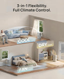 Garvee Portable Air Conditioner 8000 BTUs, 3 in 1 Dehumidifier, Fan, Cool for 350 Sq.Ft. Rooms, Portable AC with Remote Control/LED Display/Installation Kits/Timer/Sleep Mode,White