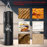 Mesetast Punching Bag for Adults, 4ft Heavy Boxing Bag Set with 12oz Boxing Gloves, MMA Karate Kickboxing Boxing Home Gym Martial Art - Unfilled MESETAST