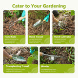 Gardening Tool Set of 9 PCS, Saraily Heavy Duty Gardening Tool Set with Durable Garden Tools Organizer Handbag