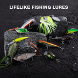 Goture Fishing Lures Kit, 18PCS Hard/Soft Bait Set with Glide Bait,Crankbaits,Minnows,Pencil Lure,Popper,Plopper,VIB,Spinnerbaits,Frog Lure,Shrimp Lures for Freshwater Saltwater Bass Trout Fishing