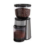 Mr. Coffee Automatic Burr Mill Coffee Grinder with 18 Custom Grinders Silver