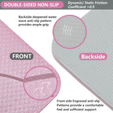 Yoga Mat Pink Extra Thick 8MM, High Density Exercise Mats Non Slip for Home Workout, Pilates Mat with Strap for Women Men, Eco Friendly Mat Thick FARINOK