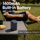 4 Pack Rechargeable Emergency Lanterns for Power Outages, USB-C & Solar Backup, Lantern Flashlight Combo, 1600mAh, 30H Runtime, Compact Hanging Lights for Camping Tent