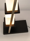 NOVA of California Escalier Floor Lamp, On/Off Switch, Frosted Glass Shade, Transitional Design, for Living Room, Bedroom, Dark Brown