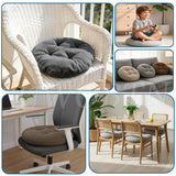 Round Chair Pads - Comfortable Kitchen Seat Pads - Non-Slip Washable