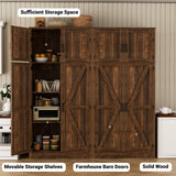 Unikito 71” Kitchen Pantry Storage Cabinet with Adjustable Shelves, 2 Pack