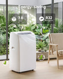 Feelfunn 12,000 BTU Portable Air Conditioner, Cools 600 Sq.Ft, 4-in-1 Quiet AC Unit with Turbo Cooling, Fan & Dehumidifier, Auto Swing, Remote, 24H Timer, Window Kit for Bedroom Office Dorm Apartment