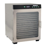 LEM Products BigBite 16-Tray Stainless Steel Dehydrator, Food Dehydrator for Beef Jerky, Meat, Vegetables, and Fruits, Includes Dryer Machine and 16 Trays, Silver