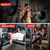 RICHUANG 7ft Olympic Barbell Weight Bar for Weightlifting,Powerlifting,CrossFit Training,700 lbs Max Load Capacity,45 Steel,2 Inch Olympic Strength Training Bar for Home Gym,Exercises Fitness Equipment 700LBS-Red