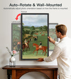 BIGASUO 32" Large Digital Picture Frame with FHD 1920x1080 Touch Display