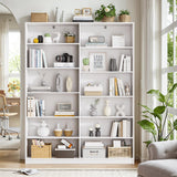 6 Tier Large Bookshelves, 70.8 Inch Tall Bookshelf and Bookcases for Living Room, Study Room, Home Office Library