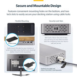 StarTech.com USB-C Docking Station (10-in-1, USB4), Up to 100W Charging for Laptop, 40Gbps Data Transfer