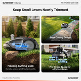 Sunseeker V3 Wireless Robot Lawn Mower for Small Yards, 0.15 Acre/6,400 Sq. Ft., Vision AI Obstacle Detection, One-Click Start, App Control, Auto Recharge, 42% Slope