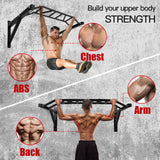 BDL Wall Mounted Pull-Up Bar, Multi Grip Pull Up Bar Station for Home Gym Strength Training Equipment, Multiple Grips for Targeting Specific Muscles, Great Upper Body Workout