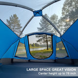 ARMOR CASTLE Camping Tent 3-4 Person, Waterproof Family Dome Tent with Removable Rainfly, Dual Two-Way Entry Doors & Mesh Windows, Portable Outdoor Tents for Camping