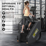 Fitvids Stair Stepper Machine, Commercial Grade Stair Climber with 15 Resistance Levels, Continuous Stair Stepping Machine for Cardio and Lower Body Workouts, LED Screen, Exercise Machine for Home Gym
