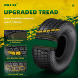 Wiltire 2 Pack 20x8.00-8 Lawn Mower Tire Tubeless,20x8x8 Lawn Tractor Riding Mower Turf Tire for Zero Turn Mowers,Garden Tractors, Golf Carts,and Farm Equipment,20x8-8 Tire, 4 Ply,965lbs Capacity