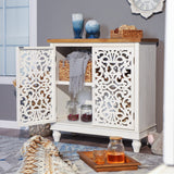 MFSTUDIO Buffet Cabinet with Storage, Accent Cabinet with Doors