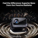 4K Projector with Wifi and Bluetooth, 1500 ANSI Official Licensed Google TV Smart Projector, Outdoor Movie Projector Compatible with NETFLIX/YouTube, 1000+ Apps Supported, AI Auto Focus Proyector
