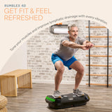 Lifepro Rumblex 4D Curved Vibration Plate Exercise Machine — Triple Motor, 7 Modes & 60 Speeds Vibrating Platform Machine — Full Body Vibration Plate for Lymphatic Drainage & at Home Workout