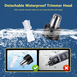 10 Pack Nose Hair Trimmer for Men and Women USB Rechargeable with Digital Display Nose and Ear Trimmer for Men Dual Edge Rotating Blades Easy Clean Detachable Head Compact and Travel Friendly