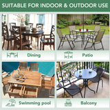 Outdoor Chair Cushions Set of 4: Waterproof & Fade Resistant Seat Cushion for Patio Furniture