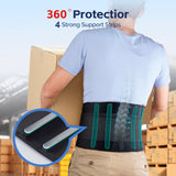 Back Brace for Men Lower Back Pain Relief Lumbar Support Brace Waist Belt with Ergonomic 3D Silicone Pad for Heavy Lifting Work, Herniated Disc, Sciatica XXL