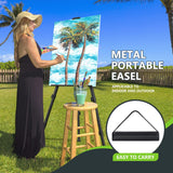 Easel Stand for Sign, 66" Easels Stand for Painting Heavy Duty, Portable Travel Easel for Display (2 Pack) Hemndic