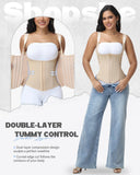 SHAPSHE Waist Trainer for Women Tummy Control Corset Shapewear Back Support
