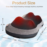 Back and Neck Massager with Heat, Deep Tissue Kneading, Electric Massage Pillow Papillon