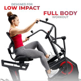 Sunny Health & Fitness Electromagnetic Recumbent Cross Trainer Exercise Elliptical Bike w/ Arm Exercisers, Easy Access Seat & Exclusive SunnyFit® App Enhanced Bluetooth Connectivity - SF-RBE4886SMART Sunny Health & Fitness