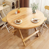 Expandable Round Drop Leaf Dining Table - Space-Saving Folding Dining Table for Smals, Multifunctal Kitchen & Dining Room Fur, Cact Design for Easy Sto