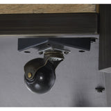 Signature Design by Ashley Montia Contemporary Sintered Stone Tabletop Cocktail Table with 4 Legs, Light Brown & Gray