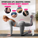 HOXWC Ankle Resistance Bands with Cuffs, Ankle Bands for Working Out, Ankle Resistance Band for Leg, Booty Workout Equipment for Kickbacks Hip Fitness