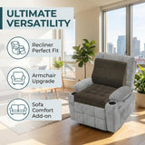 baibu Memory Foam Recliner Cushions with Lumbar Support Pillow Set for Elderly