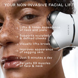 NUFACE Trinity+ Skin Tightening & Face Lift Device - Microcurrent Facial Sculpting Tool to Contour Cheeks, Jawline & Neck, 3 Frequencies, Supports Lymphatic Drainage + Activator Gel, White