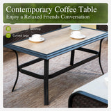 Sophia & William Metal Patio Furniture Set, 7 Seats Outdoor Conversation