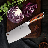 Aroma House Cleaver Knife Ultra Sharp Meat Cleaver 7 inch Butcher Knife. High Carbon German Stainless Steel Chef Knives for Kitchen and Restaurant