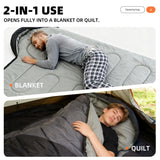 Sleeping Bags for Adults Warm Weather Backpacking Compact Lightweight Camping Sleeping Bag with Compression Sack for Kids Girls Camping Essentials Gear for Hiking Travel Climb Outdoor Indoor 3lb Black